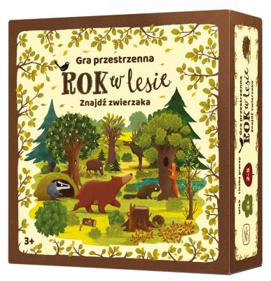 Rok w lesie. Znajdź zwierzaka. Autor: Król Magdalena, Marcin Dudek. SmakLiter.pl Okładka książki Rok w lesie. Znajdź zwierzaka