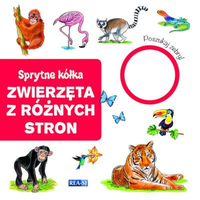 Sprytne kółka. Zwierzęta z różnych stron. Autor: Opracowanie zbiorowe. SmakLiter.pl Okładka książki Sprytne kółka. Zwierzęta z różnych stron