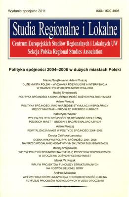 Opakowanie Studia Regionalne i lokalne 2011 specjalne