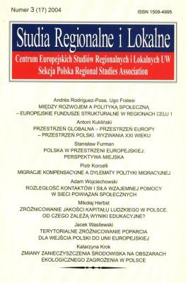 Opakowanie Studia regionalne i lokalne 3/2004