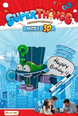 Opakowanie SuperThings 3D Puzzle Figurka (Enigma)