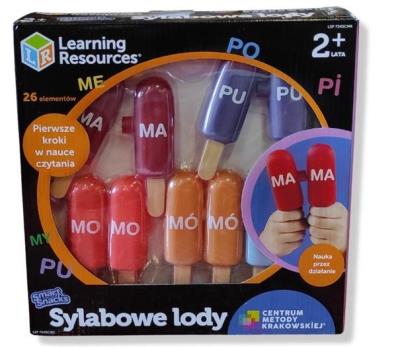 Sylabowe lody. Autor: Agata Dębicka-Cieszyńska, Jędrzej Cieszyński. SmakLiter.pl Okładka książki Sylabowe lody