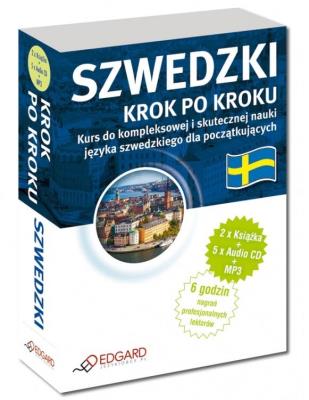 Okładka książki Szwedzki. Krok po kroku (2xksiążka + 5xCD + MP3)