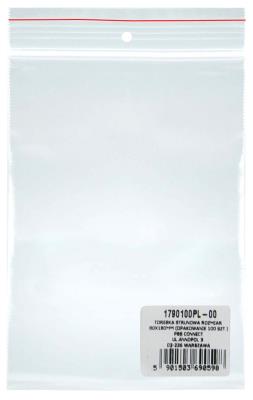 Torebka strunowa DONAU LDPE 80x180mm 100szt. transparentna. Wydawca: Donau. SmakLiter.pl Opakowanie Torebka strunowa DONAU LDPE 80x180mm 100szt. transparentna