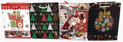 Opakowanie Torebka Świąteczna pionowa duża mix BN