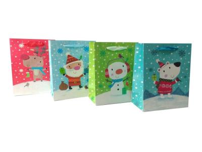 Opakowanie Torebka Świąteczna pionowa średnia mix