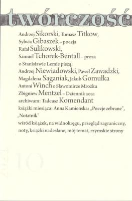 Okładka książki Twórczość 10/2021