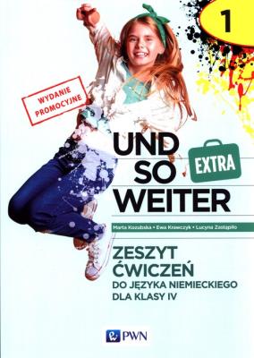 Und so weiter 1 Extra Zeszyt ćwiczeń do języka niemieckiego. Autor: Kozubska Marta, Krawczyk Ewa, Zastąpiło Lucyna. SmakLiter.pl Okładka książki Und so weiter 1 Extra Zeszyt ćwiczeń do języka niemieckiego