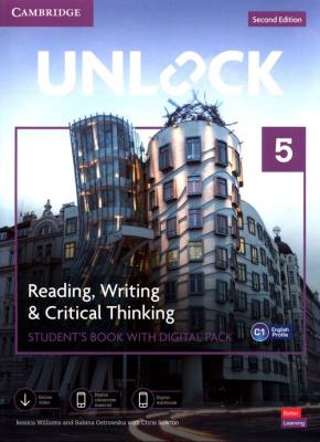 Okładka książki Unlock 5 Reding, Writing & Critical Thinking Student's Book with Digital Pack