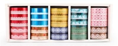 Washi Tape Pet (25szt) mix NARCISSUS. Wydawca: Narcissus. SmakLiter.pl Opakowanie Washi Tape Pet (25szt) mix NARCISSUS