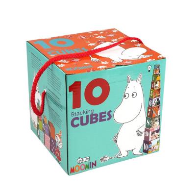 Opakowanie Wieża Kartonowa Piramida 10 klocków Muminki