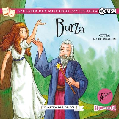 William Szekspir T.6 Burza audiobook. Autor: William Szekspir. SmakLiter.pl Okładka książki William Szekspir T.6 Burza audiobook