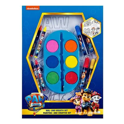 Opakowanie Zestaw: kolorowanka z farbami, kredkami i..