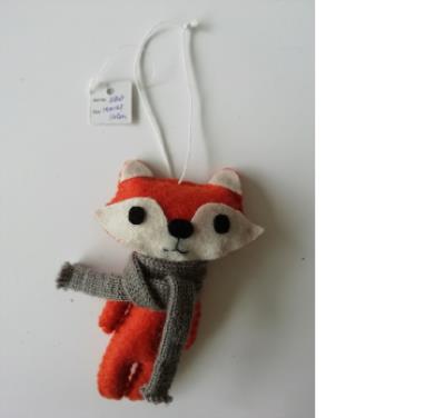 Opakowanie Zestaw kreatywny lis do uszycia, opakowanie kraft