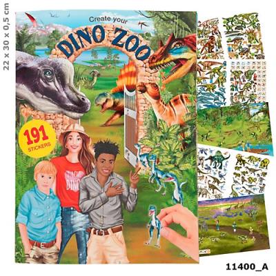 Opakowanie Zestaw z naklejkami Dino Zoo 11400A