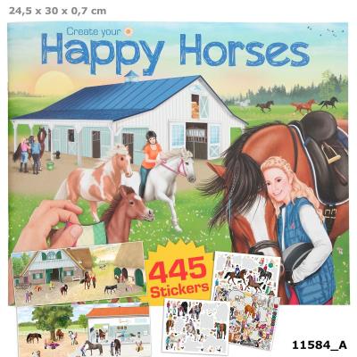 Opakowanie Zestaw z naklejkami Happy Horses 11584A