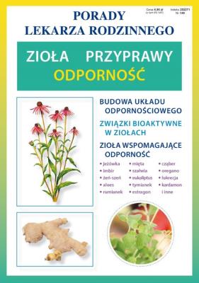 Zioła, przyprawy, odporność. Autor: Anna Kubanowska. SmakLiter.pl Okładka książki Zioła, przyprawy, odporność