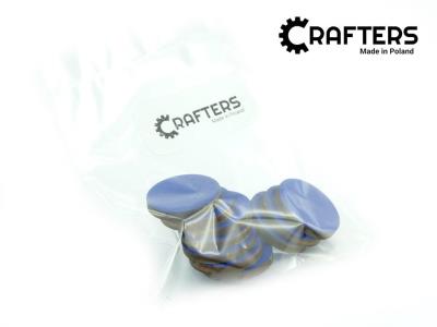 Znaczniki drewniane okrągłe niebies 22x3mm 10szt. Wydawca: Crafters. SmakLiter.pl Opakowanie Znaczniki drewniane okrągłe niebies 22x3mm 10szt