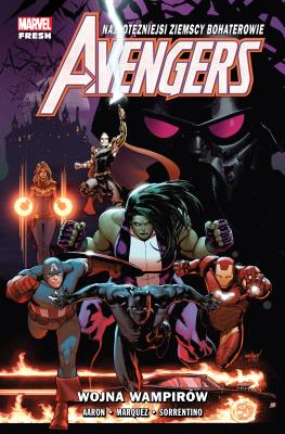 Avengers T.3 Wojna wampirów. Autor: Marquez David, Sorrentino Andrea. SmakLiter.pl Okładka książki Avengers T.3 Wojna wampirów