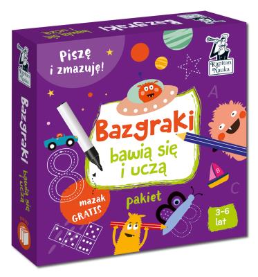 Bazgraki bawią się i uczą 3-6 lat PAKIET. Autor: Monika Sobkowiak, Błachnio-Parzych Anna. SmakLiter.pl Okładka książki Bazgraki bawią się i uczą 3-6 lat PAKIET