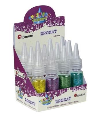 Opakowanie Brokat w buteleczce 6 kolorów (12szt)