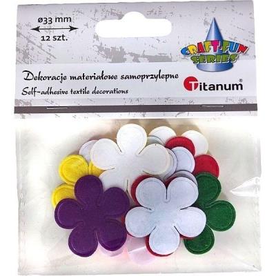 Opakowanie Dekoracje samoprzylepne kwiatki mix 12szt