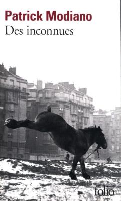 Des inconnues. Autor: Patrick Modiano. SmakLiter.pl Okładka książki Des inconnues
