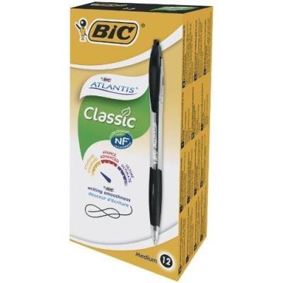 Opakowanie Długopis Atlantis Classic Czarny 12 sztuk