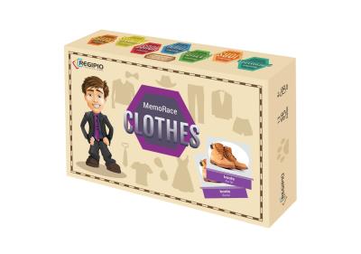 Geme MemoRace Clothes. Wydawca: Regipio. SmakLiter.pl Opakowanie Geme MemoRace Clothes
