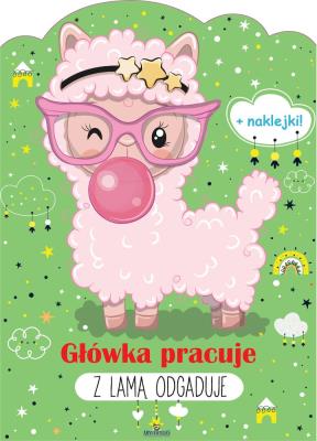 Główka pracuje. Z lamą odgaduje. Autor: Grzankowska Ewelina. SmakLiter.pl Okładka książki Główka pracuje. Z lamą odgaduje