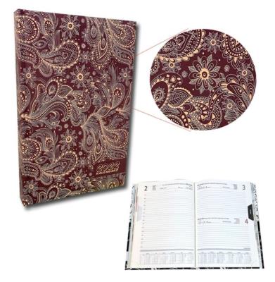 Opakowanie Kalendarz 2022 A5 dzienny soft touch Brąz/krem