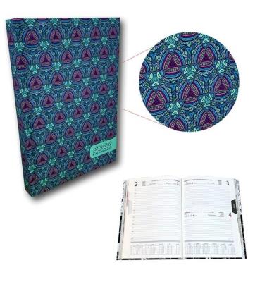 Opakowanie Kalendarz 2022 A5 dzienny soft touch Zielony