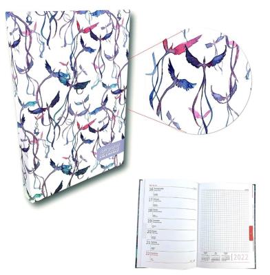 Opakowanie Kalendarz 2022 A5 tygodniowy soft touch Ptaki