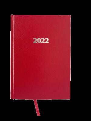 Opakowanie Kalendarz 2022 Ekonomiczny V1 A5 dzienny czerwony KKA5DE