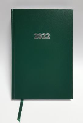 Opakowanie Kalendarz 2022 Ekonomiczny V5 A5 dzienny zielony KKA5DE