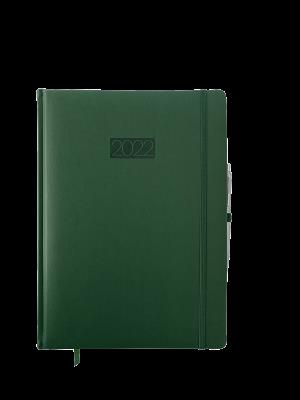 Opakowanie Kalendarz 2022 Elegance V1 A4 dzienny zielony KKA4DE