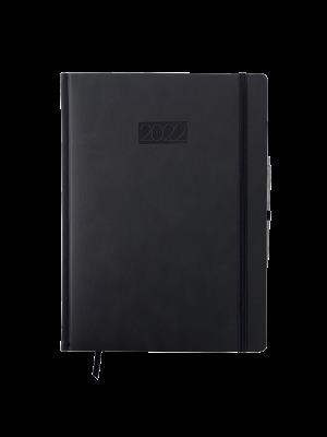 Opakowanie Kalendarz 2022 Elegance V2 A4 dzienny granatowy KKA4DE