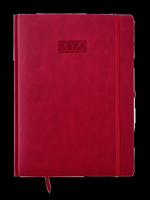 Opakowanie Kalendarz 2022 Elegance V6 A4 dzienny czerwony KKA4DE