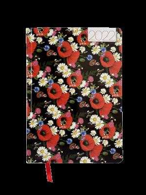 Opakowanie Kalendarz 2022 foto V1 A5 dzienny kwiaty KKA5DEF