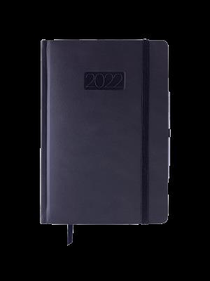 Opakowanie Kalendarz 2022 Lux z gumką V2 A5 dzienny granatowy KKA5DL