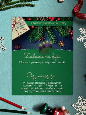 Opakowanie Kalendarz adwentowy dla rodziny DIY 27 dni zadania + ciekawostki