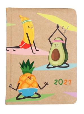 Opakowanie Kalendarz tygodniowy B6 2021 Kraft owoce ALBI