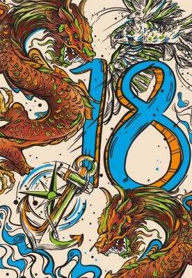 Opakowanie Karnet A5 Neon 18 Chłpak