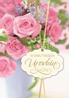 Opakowanie Karnet PR-372 Urodziny (kwiaty)