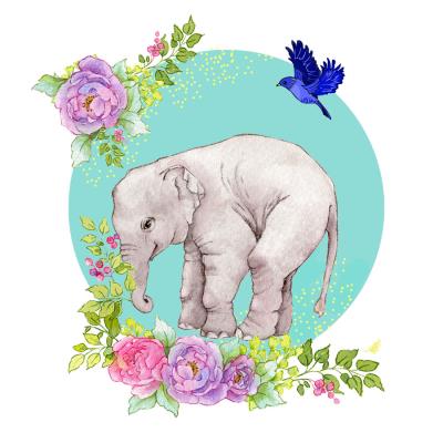 Opakowanie Karnet Swarovski kwadrat CL2004 Słoń