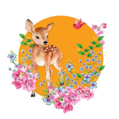 Opakowanie Karnet Swarovski kwadrat CL2008 Sarna