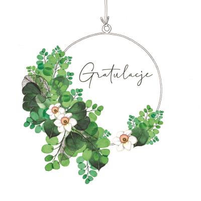 Opakowanie Karnet Swarovski kwadrat CL4006_PO Gratulacje