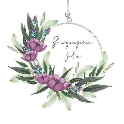 Opakowanie Karnet Swarovski kwadrat CL4008_PO Z wyrazami żalu