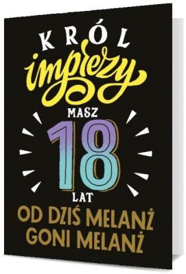 Opakowanie Karnet Urodziny 18 męskie K. B6-1896