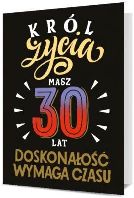 Opakowanie Karnet Urodziny 30 męskie K. B6-1898